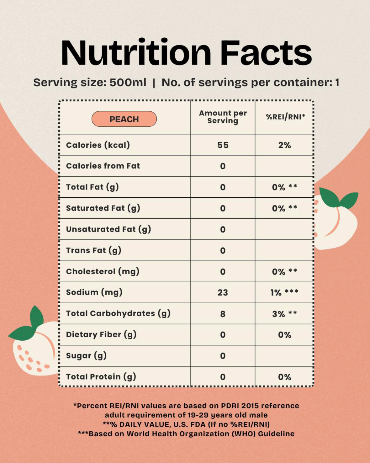 NEW! STEAV Iced Tea – Peach (500mL)