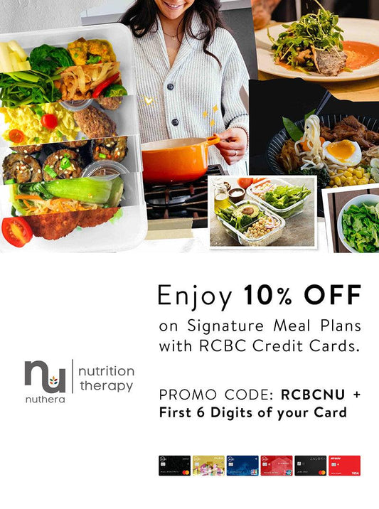 Start prioritizing your health and enjoy 10% OFF with your RCBC Credit Cards! - Nuthera® Meal Plans