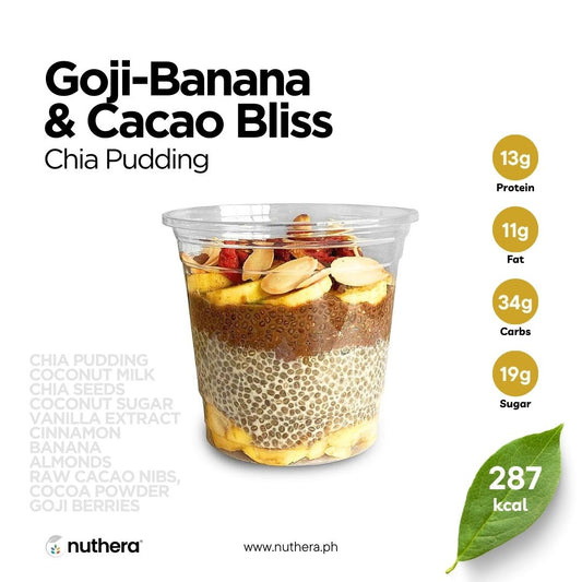 Goji-Banana & Cacao Bliss Chia Pudding
