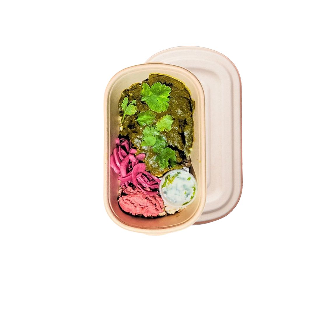 Plant Power Tofu Palak with Coconut Cilantro and Beetroot Hummus