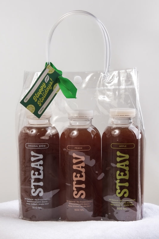 STEAV Iced Tea - Holiday Bundle (Calamansi, Peach, Apple)
